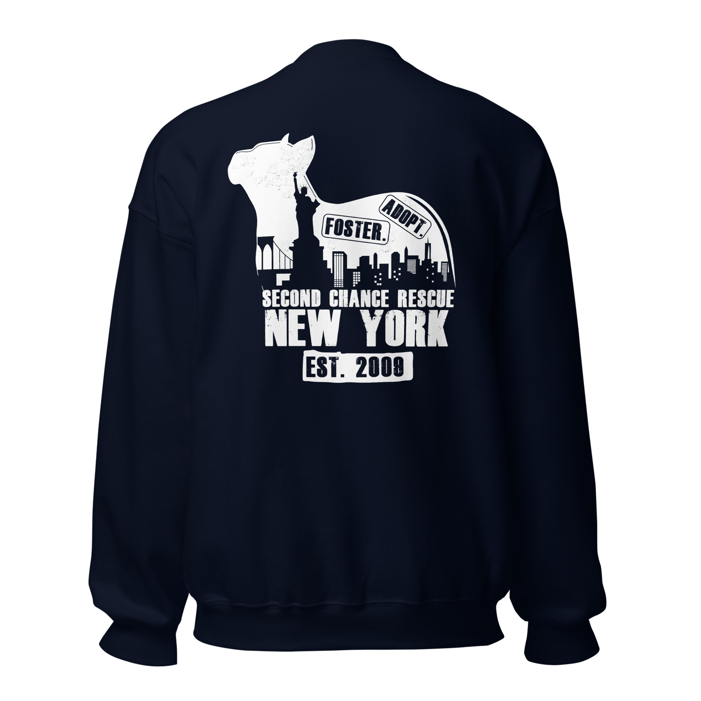 Rescued is My Favorite Breed/Manhattan – Unisex Sweatshirt