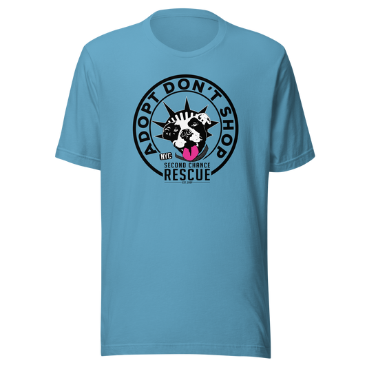 SCR Logo/Adopt Don't Shop – Unisex T-Shirt
